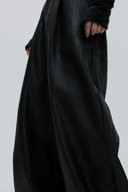 Waxed Biker Relaxed Leather Pants