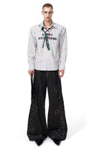 Leopard Print Pearl Embellished Jeans