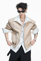 Tencel Layered Shirt Jacket