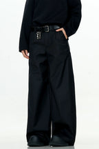 Draped Relaxed Dress Trousers