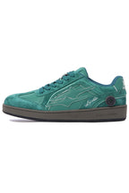 Emerald Green Retro Trainer Sneakers