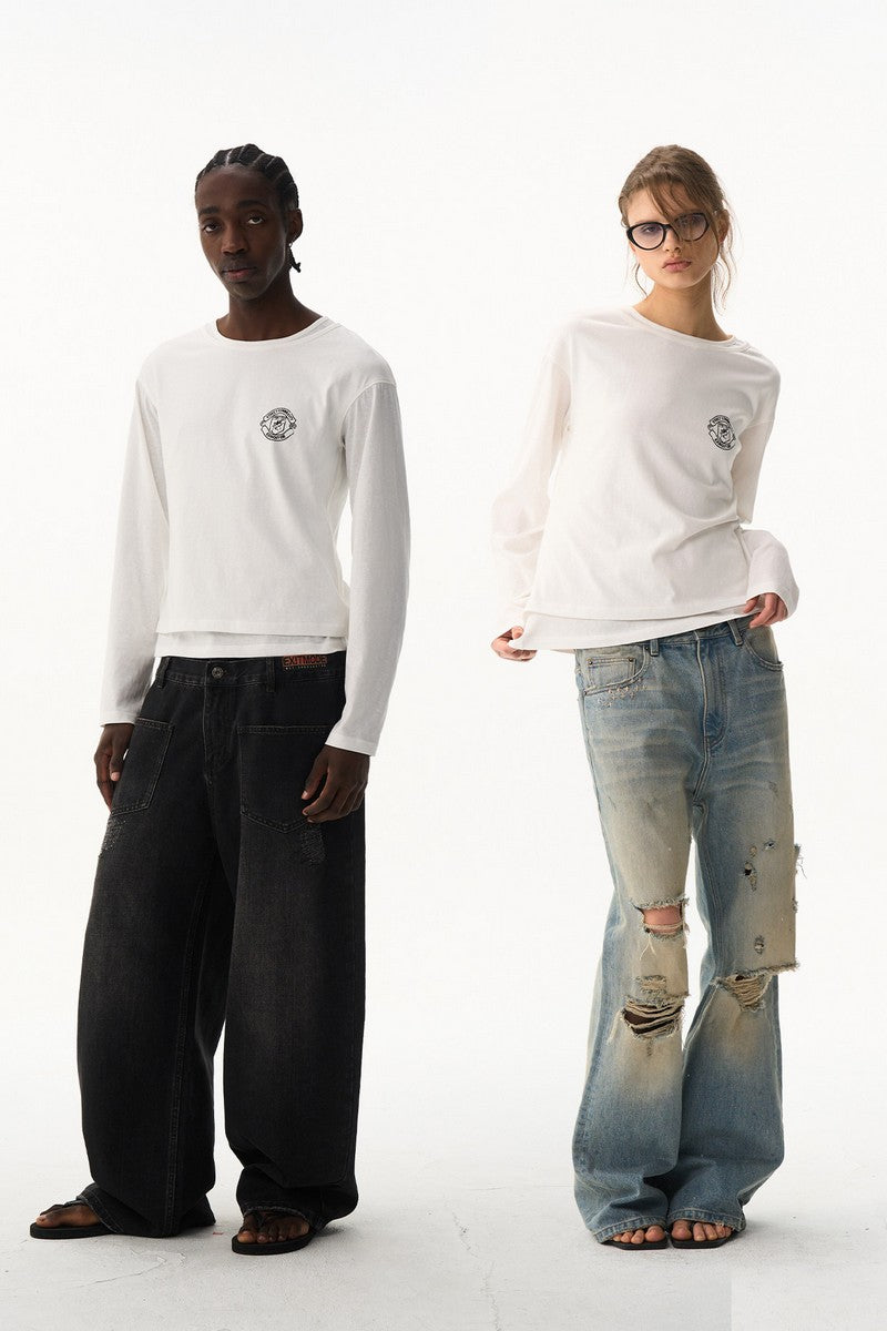 Double Layer Long Sleeve Tee