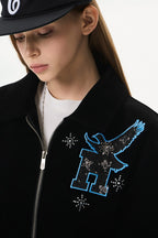 Velvet Dove Patch Denim Jacket