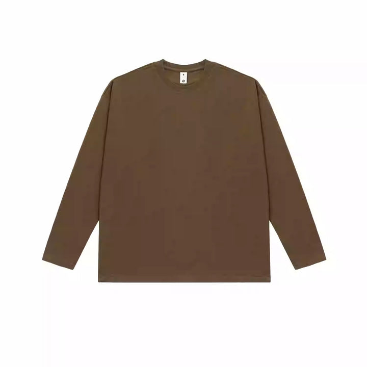 Heavyweight Cotton Basic Long Sleeve T-Shirt