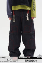 Raw Denim Detachable Cargo Pants