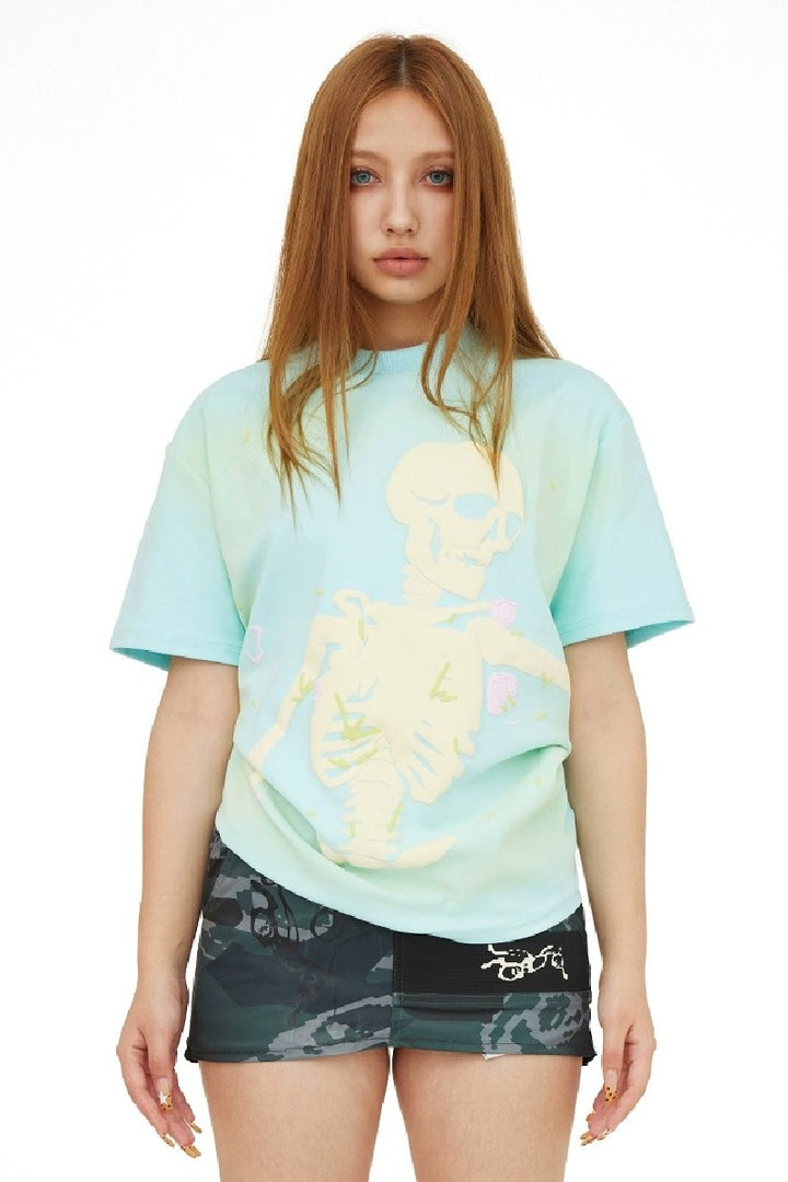 Spring Skull Foam Print Tee