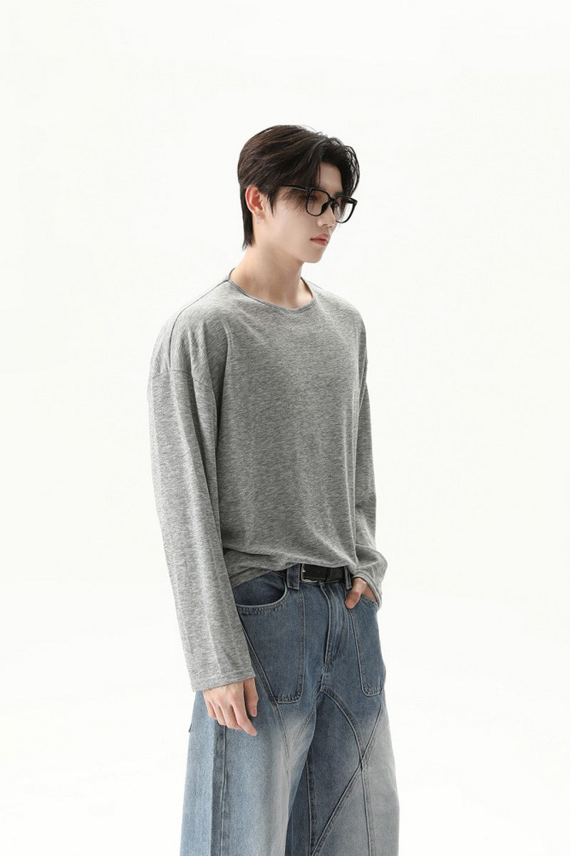 Basic Crewneck Long Sleeve Tee