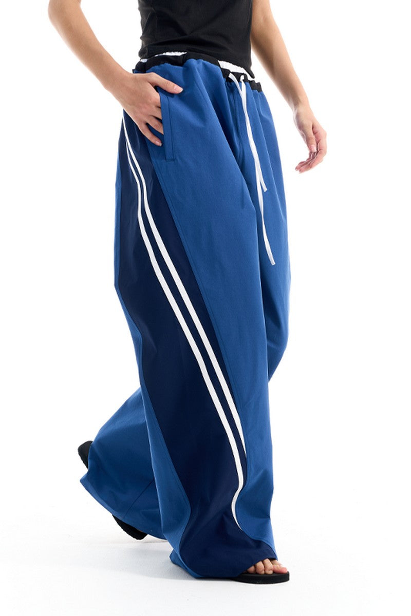 Striped Drawstring Track Pants