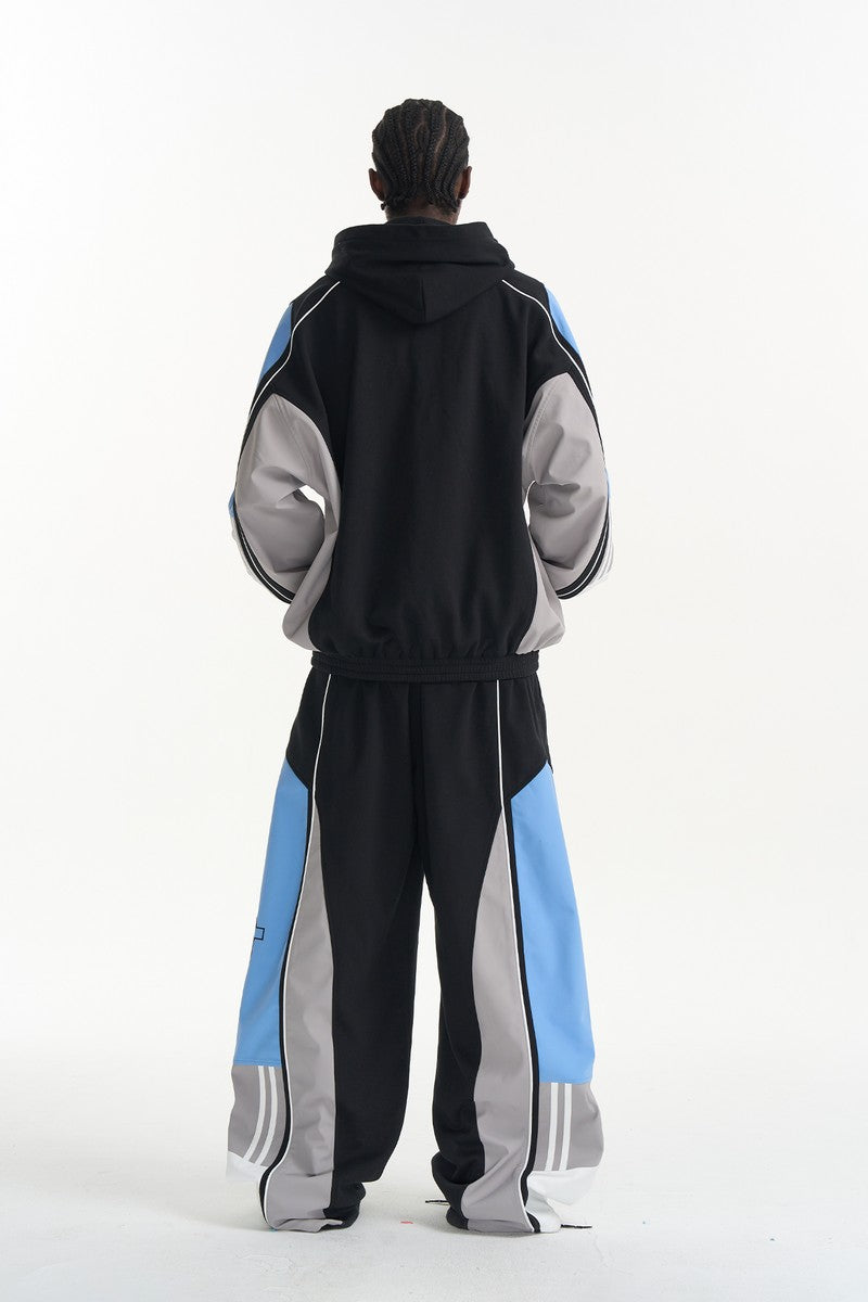 Colorblock Embroidered Track Pants