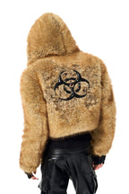 Faux Mink Hooded Fur Jacket
