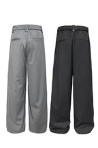 Striped Pleated Waist Pants