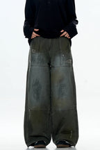 Paint Splatter Logger Cargo Pants