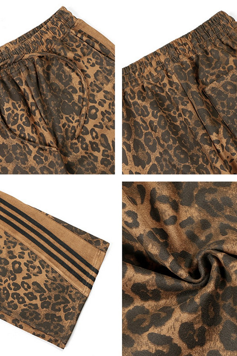 Leopard Stripe Utility Pants