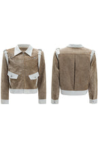 Silk Velvet Contrast Pocket Jacket