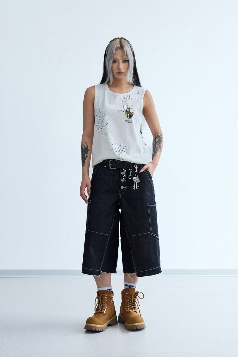 Badge Print Slim Tank