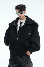 Convertible Cape-Style Zip Hoodie