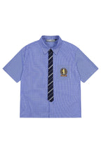 Plaid Tie Layered Shirt