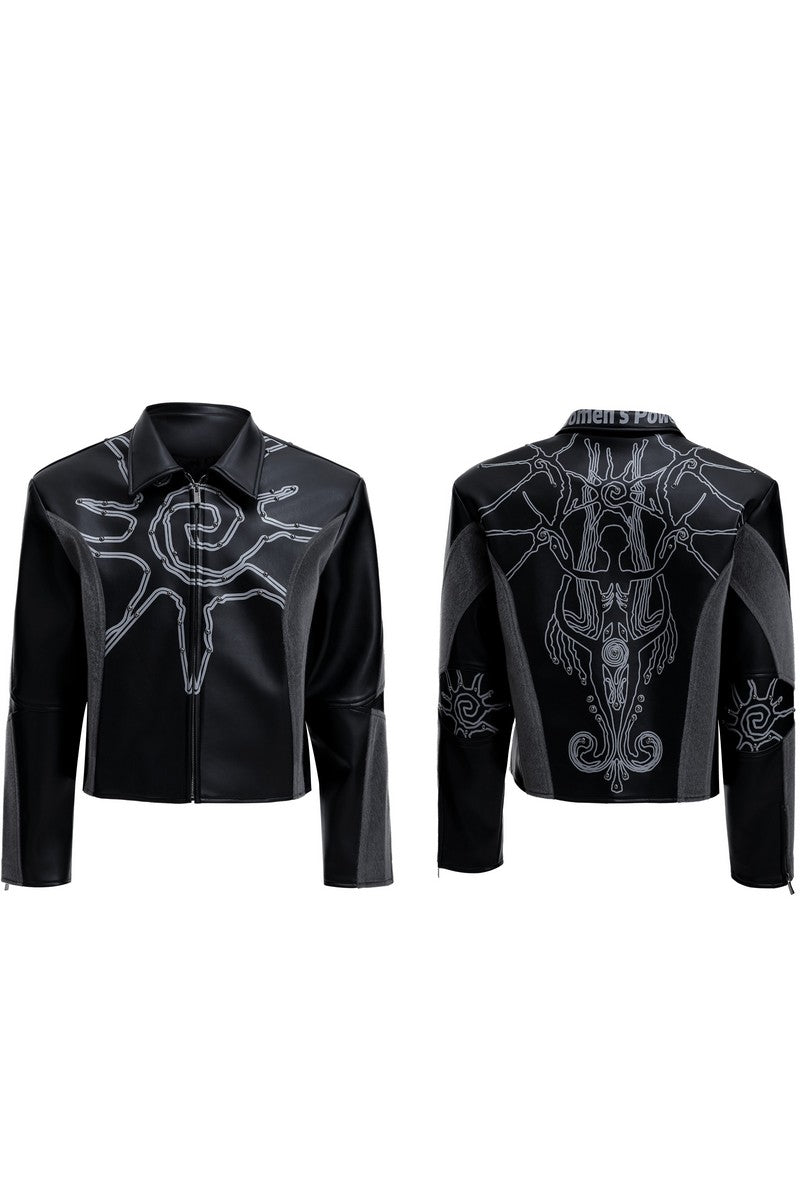 Deconstructed Studded Jacket
