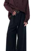 Structured Wool Blend Dress Pants