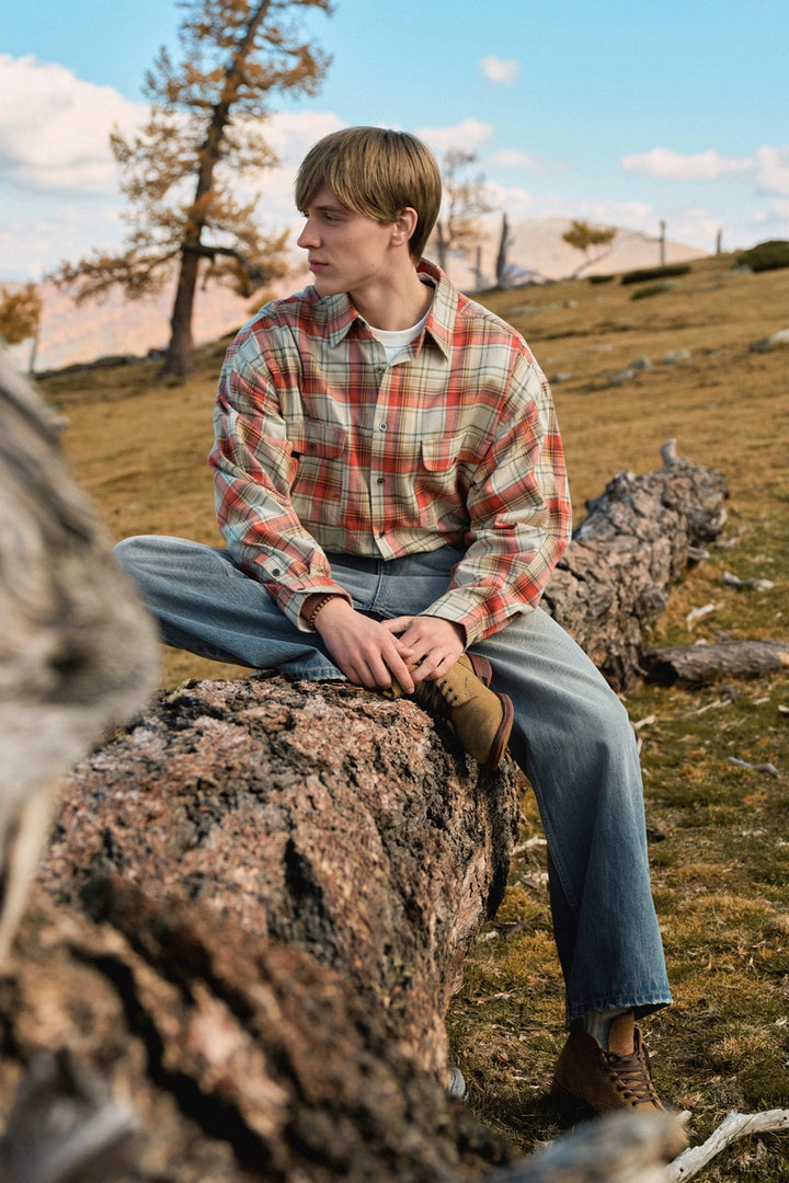 Brushed Plaid Pocket Shirt