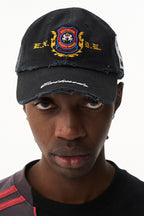 Embroidered Distressed Baseball Cap