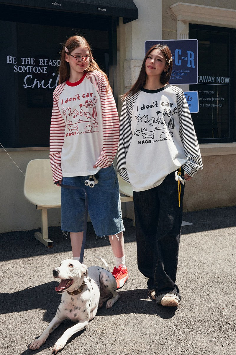 Raglan Dog Sketch Tee