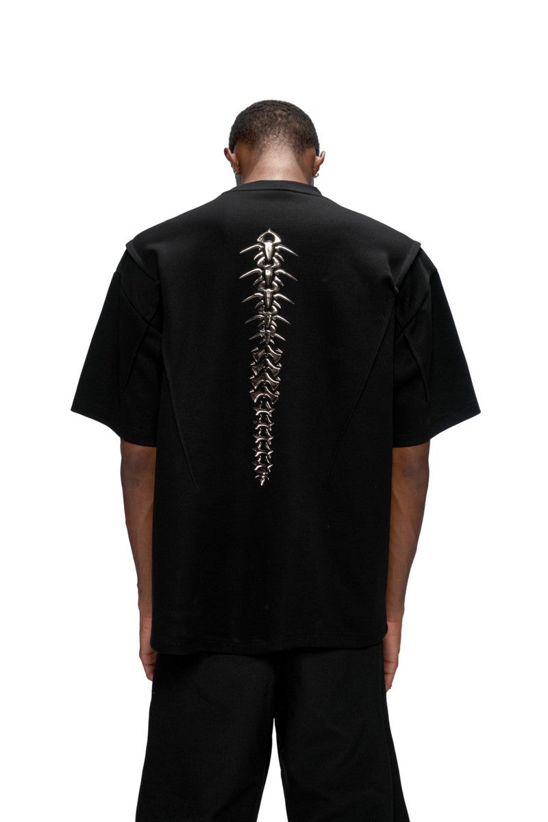 Metal Spine Padded T-Shirt
