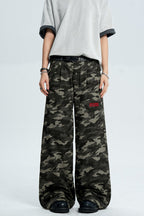 Camo Straight Leg Pants