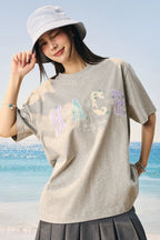 Floral Relaxed Embroidered T-Shirt