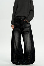 Faded Gray Washed Jeans