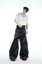 Rhinestone Fitted Stretch T-Shirt