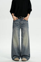 Washed Loose Cleanfit Jeans