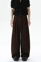 Deconstructed Wide Leg Trousers