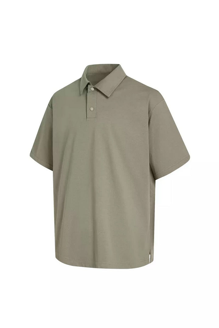 Heavyweight Basic Collar Polo Shirt