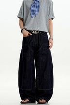 Flared Raw Denim Carpenter Jeans