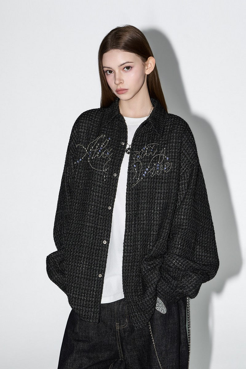 Beaded Embroidered Shirt Jacket