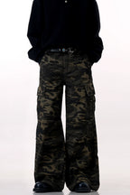 Winter Camo Multi-Pocket Cargo Pants