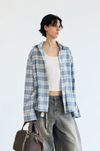 Vintage Plaid Shirt Jacket