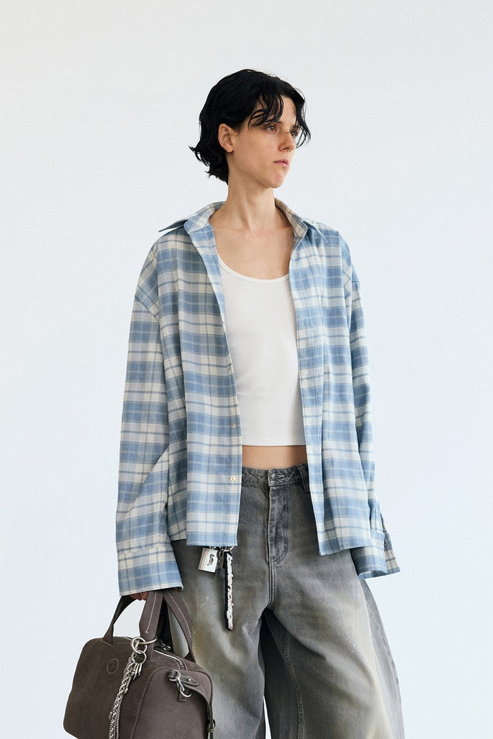 Vintage Plaid Shirt Jacket