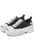 Distressed Chunky Sole Sneakers