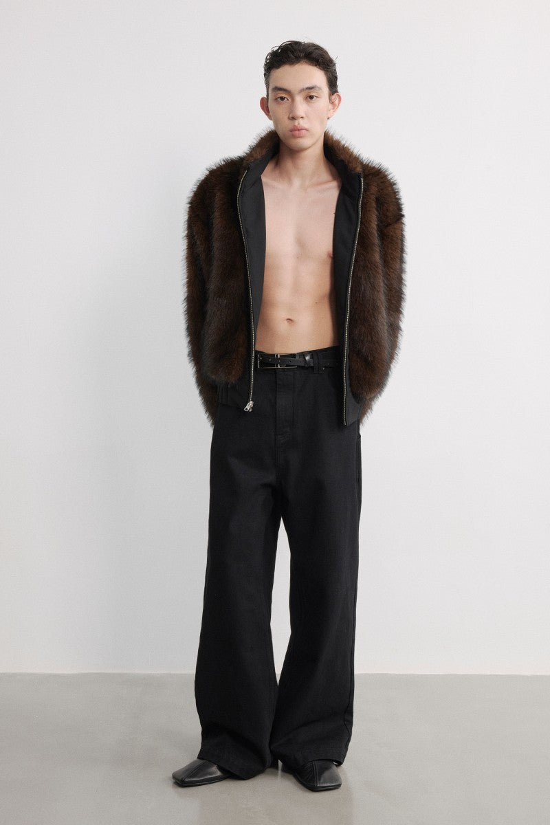 Straight Leg Black Jeans