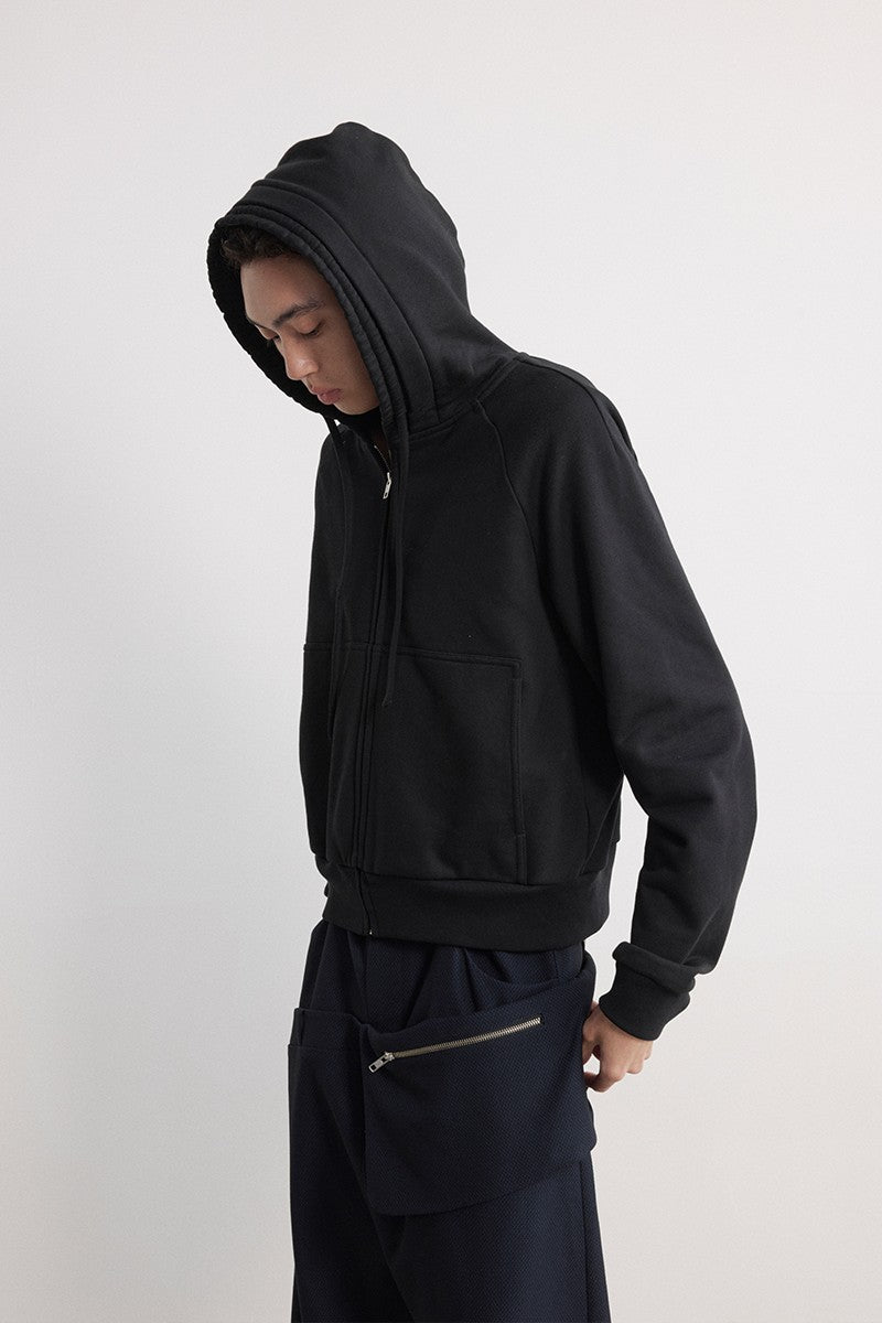 Drawstring Raglan Fit Hoodie