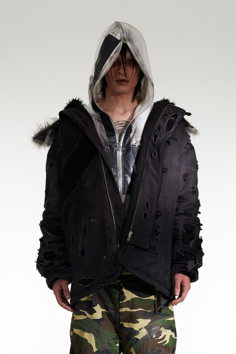 Patched N3B Cotton Coat