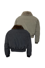 Faded Fur Down Jacket