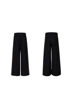 Striped Wide Leg Suit Trousers