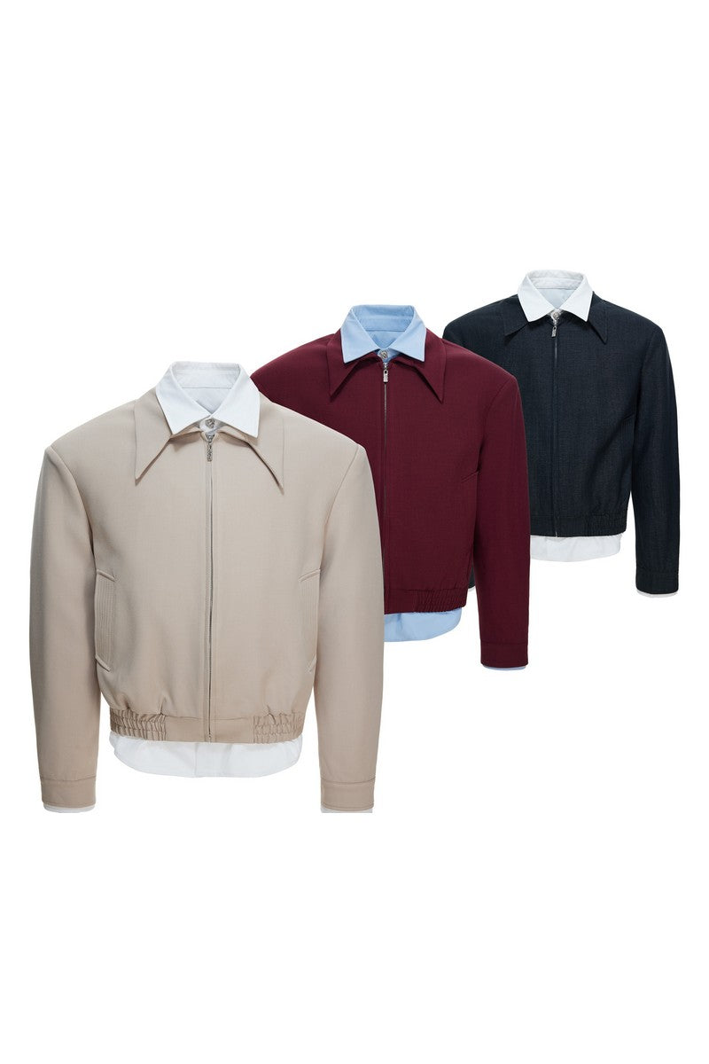 Tencel Layered Shirt Jacket