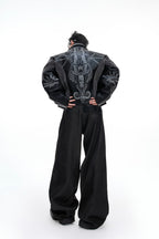 Deconstructed Studded Jacket