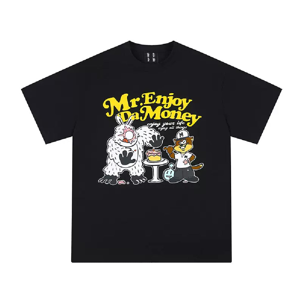 Cartoon Graffiti Print Tee