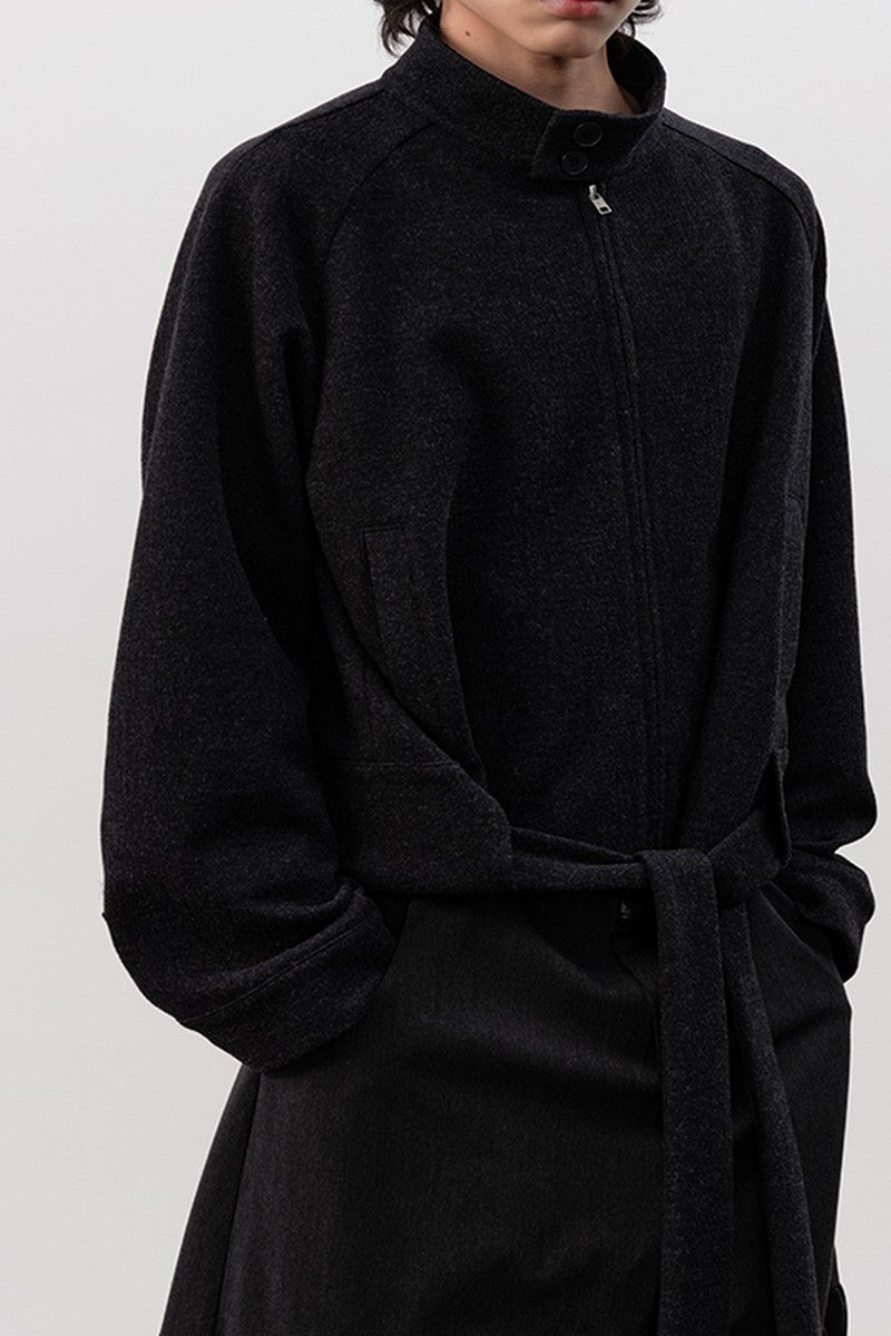 Laced Raglan Harrington Jacket