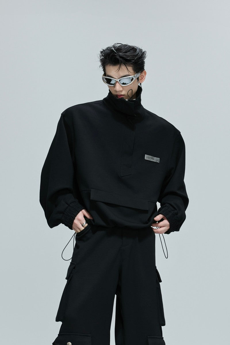 Minimalist Zip Utility Sweatshirt
